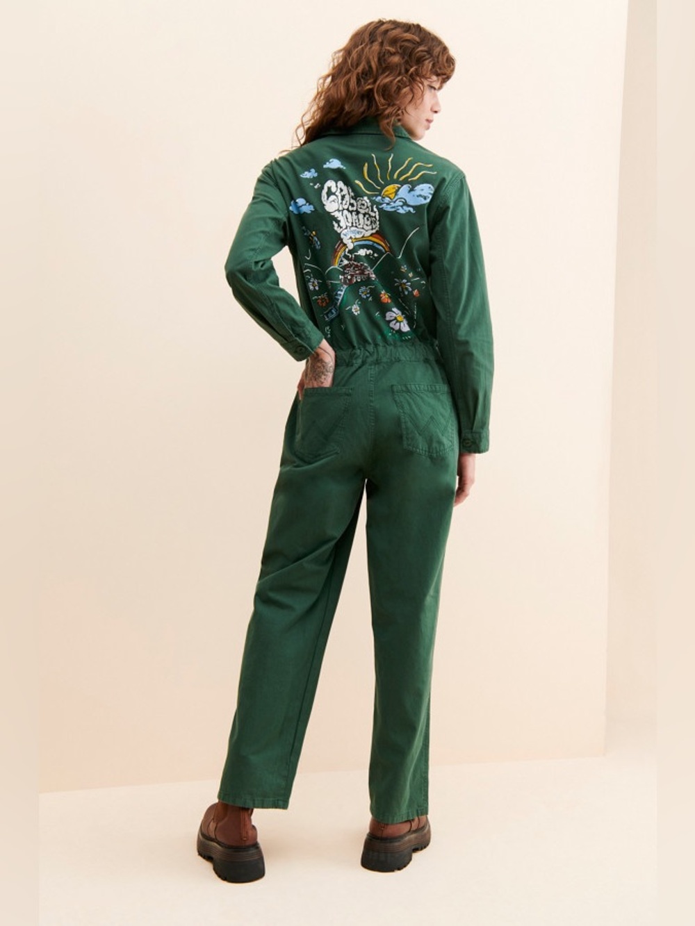 Wrangler Casey Jones Coveralls Green XS